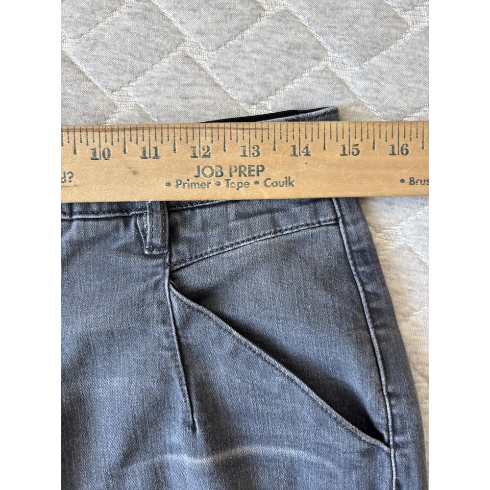Wit & Wisdom Jeans Womens 8 Gray Wide Leg Crop High Rise Stretch Trousers Pants - Picture 10 of 10